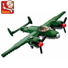 Bloques de construcción de la fuerza aérea militar para niños, juguete de ladrillos para armar bombardero del Ejército de la TU-2, serie WW2, por 311 Uds. 2024 - compra barato