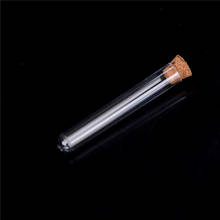 15x100mm 6-inch 20ml Clear Pack10 Lab Experiment Tube Refillable Bottle ab Supplies Plastic Test Tube With Cork 2024 - buy cheap