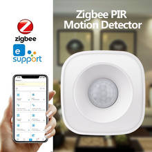 EWeLink-Sensor de movimiento ZigBee PIR, Detector infrarrojo inalámbrico de 120 °, alarma antirrobo de seguridad 2024 - compra barato