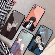 Japan anime bungou stray dogs Dazai Osamu Tempered Glass Case For iPhone 11 12 Pro XR X XS MAX 8 7 6 5 Plus Phone Back Cover 2024 - buy cheap