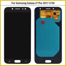 AMOLED Новый ЖК-дисплей 5,5 дюйма для Samsung Galaxy J7 Pro 2017 J730F J730 J730F сенсорный экран панель дигитайзер Запасные части 2024 - купить недорого