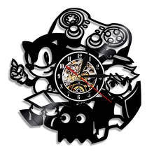 Vintage Video Game Art Decorative Wall Clock Gamepad Arcade Room Wall Sign Vinyl Record Clock Unique Gift For Game Boy 2024 - buy cheap