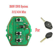 Datong World-llave remota de coche PCB para BMW 1, 3, 5, 7, E39, E46, sistema EWS, 315 o 433 Mhz, 3 botones, reemplaza la placa de llave del coche con batería 2024 - compra barato