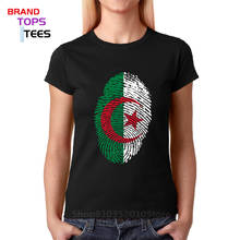 Винтажная футболка с флагом Алжира, с отпечатком пальца, женская, мужская, ретро, забавная Футболка с принтом флага страны, подарок на день рождения 2024 - купить недорого