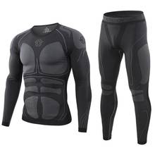 Inverno de qualidade superior thermo ciclismo roupa interior térmica define masculino compressão formação roupa interior dos homens clothin 2024 - compre barato