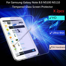 2 шт. Премиум 0,3 мм 9H HD Закаленное стекло протектор экрана для Samsung Galaxy Note 8,0 N5100 N5110 Защитная пленка для планшета 2024 - купить недорого