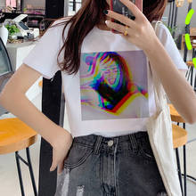 Женская футболка с забавным принтом Lana Del Rey Harajuku Ullzang, футболка для фанатов, 90 s, с графическим дизайном, в Корейском стиле 2024 - купить недорого