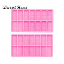 DY0580 Bright Resin Craft Domino Silicone mold, DIY Resin Epoxy Jewellery Making, Clay Molds 2024 - buy cheap