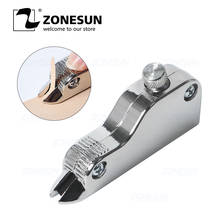 ZONESUN Type V Shaped Stitching Groover Skiving Edge Beveler Leathercraft Leather Tool ferramentas de couro 2024 - buy cheap