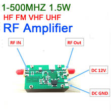1MHZ-500MHZ 32DB 1.5W HF VHF UHF FM transmitter Broadband RF Power Amplifier For 433MHZ 315MHZ Ham Radio Walkie talkie Shortwave 2024 - compra barato