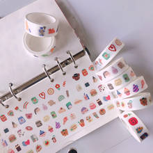 Ins Cartoon Cute Washi Tape Waterproof 5M Sealing Sticker Simple Style Hand Account Diary Diy Color Decorative Tapes Stationery 2024 - buy cheap