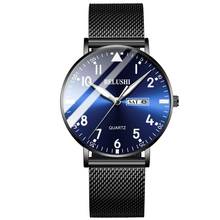 Belushi New Model Watch Men Business Casual Quartz Watches Waterproof Luminous Male Clock Date Week Display Fashion Men's Watch 2024 - buy cheap