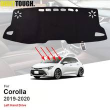 Чехол для приборной панели автомобиля Toyota Corolla 2019 2020, коврик для приборной панели, коврик для приборной панели, авто защита от солнца, подушка, коврик, защита интерьера, ковры 2024 - купить недорого