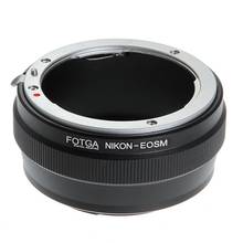 Fotga-anillo adaptador para Nikon F AI AIS, lente de montaje a Canon EOSM EF-M M M2 M3 2024 - compra barato