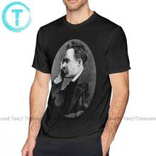 Camiseta de filosofía Nietzsche, Camiseta de algodón para hombre, camiseta de manga corta con gráfico de playa impresionante 6xl 2024 - compra barato