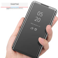Luxury Mirror Flip Stand Phone Case For Xiaomi Mi 10T 11T Pro 11 Lite Redmi 10 9T Note 10 Pro K40 POCO F3 M3 9 Power Back Cover 2024 - buy cheap