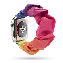 Ремешок эластичный для apple Watch 5 band 44 мм 40 мм, браслет для iwatch band 42 мм 38 мм, женский браслет для solo loop iwatch 6 4 3 SE 2024 - купить недорого