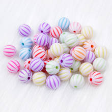 50/100/200Pcs 10mm Mixed Color Acrylic Beads Stripe Round Ball Loose Spacer Beads for Jewelry Making Diy Jewelry Accessories 2024 - buy cheap