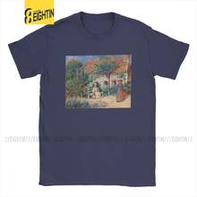 In Brittany Pierre Auguste Renoir T Shirts for Men Pure Cotton Fashion for Male T-Shirts Art Artist Paintings Tees Short Sleeve 2024 - buy cheap