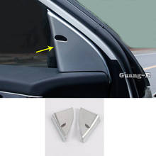 For Nissan Qashqai 2019 2020 2021 Car Chrome Stick Car A Column Audio Speak Window Windshield Side Triangle Lamp Trim 2pcs 2024 - buy cheap