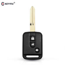 KEYYOU 10x дистанционный Автомобильный ключ оболочка для Nissan Micra 350Z Pathfinder, Navara авто ключ чехол Fob 3 кнопки 2024 - купить недорого