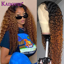 Deep Wave Frontal Wig Ombre 13x4 Lace Front Wig Human Hair Wigs for Women Brazilian Colored Lace Front Wigs With Baby Hair Remy 2024 - buy cheap