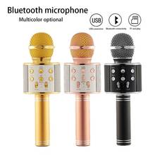 Беспроводной микрофон для караоке, Bluetooth, музыкальный проигрыватель, запись, KTV, микрофон, динамик 2024 - купить недорого