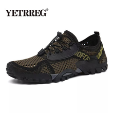 New Mesh Breathable Hiking Shoes Summer Men Sneakers Outdoor Non-slip Wading Shoes Lightweight Men's Shoes Men's Casual Shoes 2024 - buy cheap