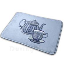 Tea Time Mat Rug Carpet Anti-Slip Floor Mats Bedroom Tea Teapot Teacup Tea Time Tea Party Tea Cup High Tea 2024 - buy cheap