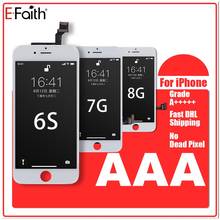 EFaith 50 шт./лот класс AAA + 100% тестовый дисплей для iPhone 6S 7G 8G ЖК-дисплей с сенсорным экраном дигитайзер в сборе Замена 2024 - купить недорого