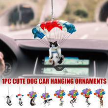 2021 Cute Cat Dog Car Hanging Ornament Rear View Mirror Car Styling Interior Accessories For Car Decoration 2024 - buy cheap