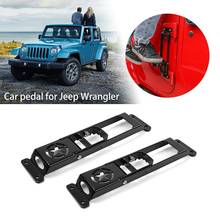 2X Car Door Foot Pedal Hinge Rest Folding Peg Step for Jeep Wrangler JK 2007-2017 2024 - buy cheap