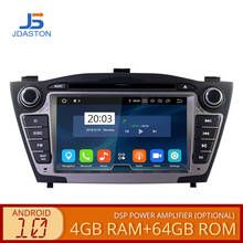 Автомобильный DVD-плеер JDASTON Android 10,0 для Hyundai iX35 Tucson 2009-2015 WIFI мультимедийный GPS-навигатор стерео 2 Din автомобильное радио DSP 2024 - купить недорого