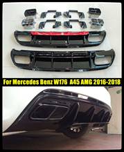 For Mercedes Benz W176 Hatchback 4 Door 2013-2018 A45 AMG A180 A200 Rear Diffuser Lip Spoiler 2024 - buy cheap