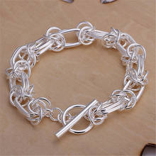 wholesale price Silver color Dragon style women Men lady noble nice bracelet fashion charm chain jewelry wedding party H025 2024 - buy cheap