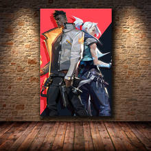 Игровой плакат, декоративная картина валоранта на HD холсте, Картина на холсте, Декор 2024 - купить недорого