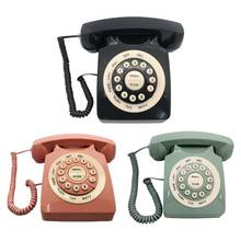 Telefone com fio vintage, chamada de alta definição, qualidade, para casa, escritório, mesa de trabalho, decoração de casa m6ce 2024 - compre barato