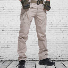 Calças táticas dos homens militar joelho almofada swat calças do exército ao ar livre casual pantalon homme carga calças 2024 - compre barato