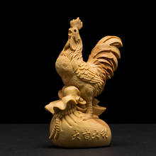Cock Chinese Rooster Wood Carving Home Feng Shui Wood Feng Shui Ornaments Home Wall Decorations 2024 - buy cheap