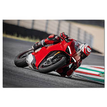 Ducati Panigale V4 S Racing Motorcycles настенные художественные плакаты, холст, печать, художественные рисунки, Настенная картина для декора гостиной 2024 - купить недорого