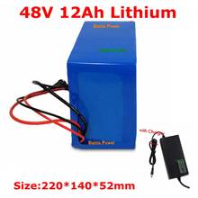48V 12AH Lithium Ion Battery 18650 Cell with BMS for Electric Scooter Battery 600w 1500w Instead Lead-acid Battery+charger 2024 - buy cheap