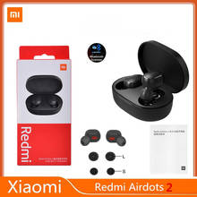 Original Xiaomi Redmi Airdots 2 TWS Bluetooth Headset Subwoofer Stereo Wireless Earbuds with Microphone Call Hands-free Headset 2024 - buy cheap