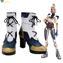 LOL True Damage Qiyana Cosplay Shoes Halloween Carnival Custom Made Boots 2024 - buy cheap