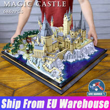 Mould King 22004 Movie Castle Magic School of Witchcraft and Wizardry Model Building Blocks Bricks Kids Birthday Toys Gifts 2024 - buy cheap