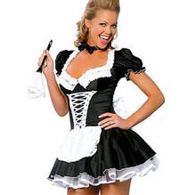 Senhora francesa maid sexy erótico roupa interior traje de renda clube noturno garçom menina impertinente cosplay halloween carnaval festa fantasia vestido 2024 - compre barato