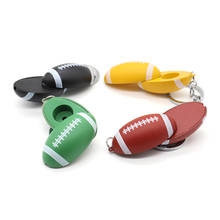 New Creative Football Free Type Smoking Pipe with Keychain Display box Metal Portable Tobacco Herb Smoking Pipes 2024 - buy cheap