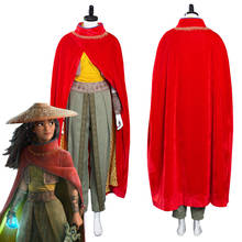 Raya and The Last Dragon Raya Costume Cosplay Outfits Cloak Halloween Carnival Suit 2024 - buy cheap