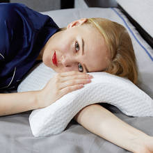 Memory Foam Arched Nap Pillow Bedding Sleeping Headrest Neck Support Cushions Rest Lunch Break Pillow Cervical Health Pillows 2024 - buy cheap