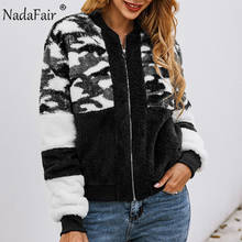 Nadafair Fluffy Winter Coat Women 2019 Fleece Casual Teddy Coat Female Plus Size Thick Faux Fur Jackets Furry Overcoat Outwear 2024 - buy cheap