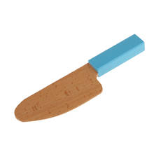 Magideal mini utensílios de cozinha de madeira k-nife, 1 peça, para crianças, para brincar de fingir, ótimo presente de jogo 2 cores 2024 - compre barato
